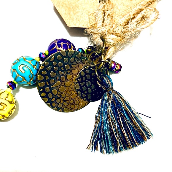 Mardi Gras Party Gras Handmade Tassle Bracelet by McGlamorous - Picture 10 of 12